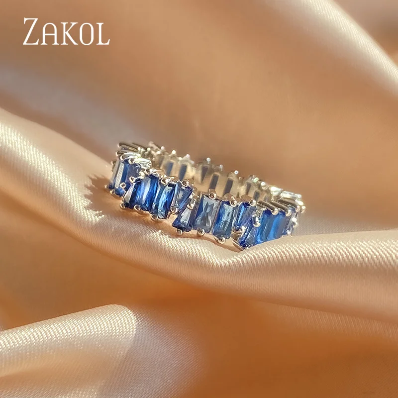 Women's Multicolor Cubic Zirconia Wedding Ring