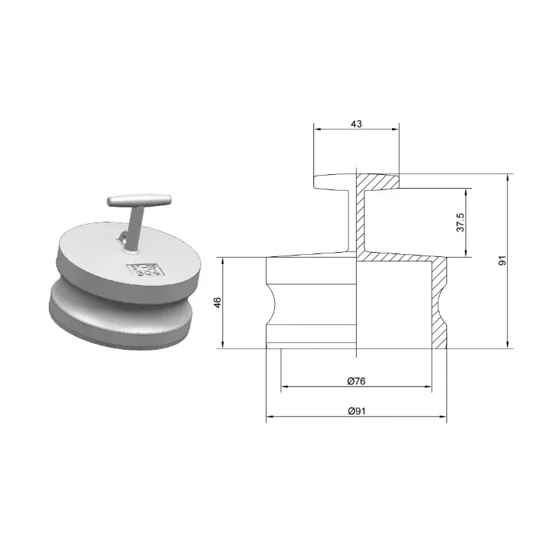 

3" DN80 Type DP 304 Stainless Steel CamlockEnd Plug Quick Disconnect Coupling Cam Groove For Hose Pumps Homebrew