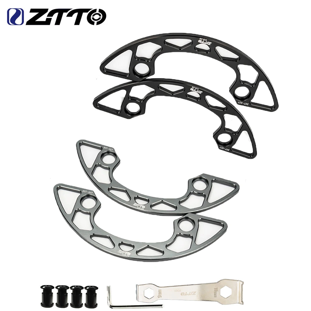 

ZTTO MTB Chainstay Protector Specialized for Positive and Negative Teeth 104BCD CNC Mountain Bike Single Disc Sprocket Cover