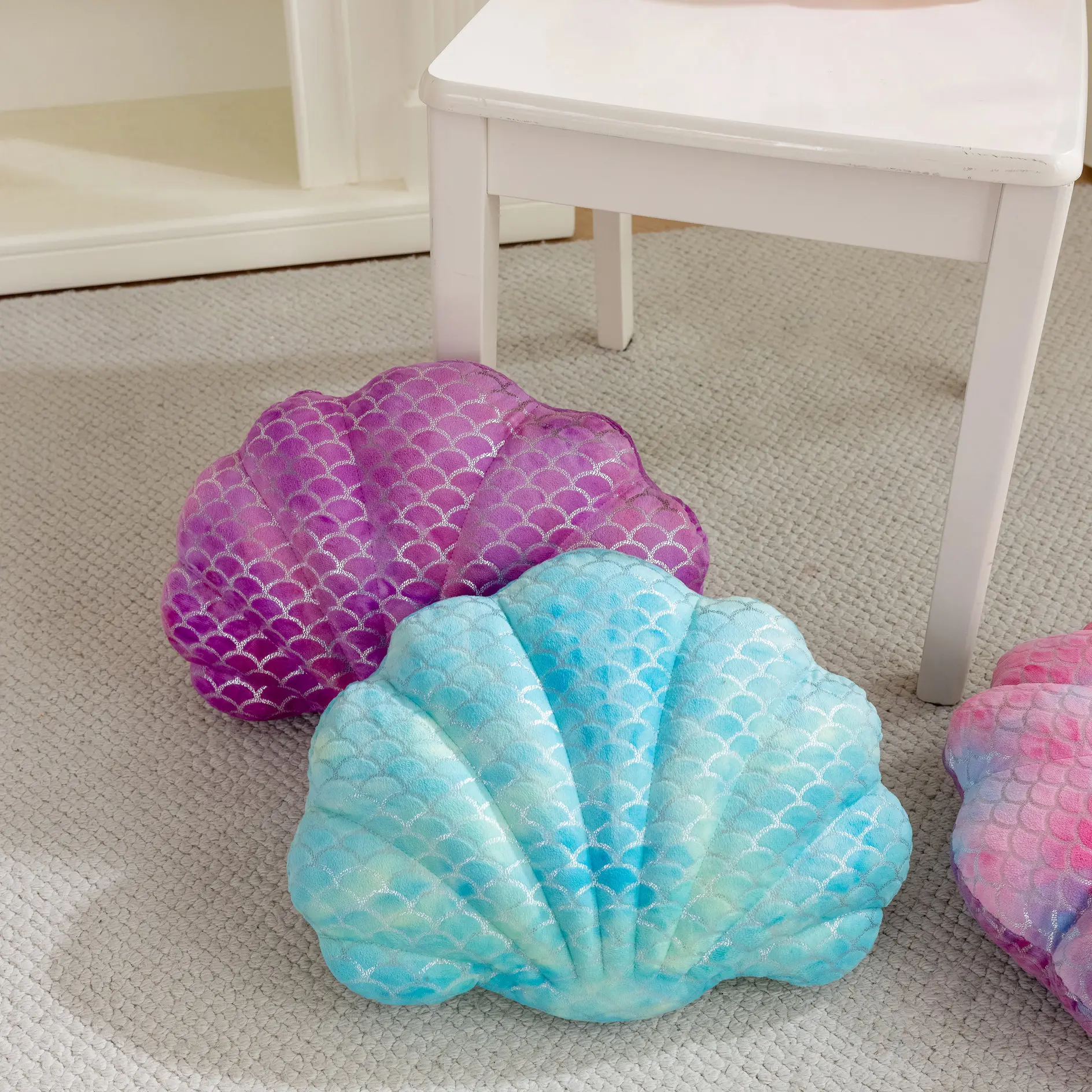 Cute Shell Shape Sofa Cushion Creative Pumpkin Pillow Soft PP Cotton Home Decor Throw Pillow Living Room Bedroom Decorative Gift