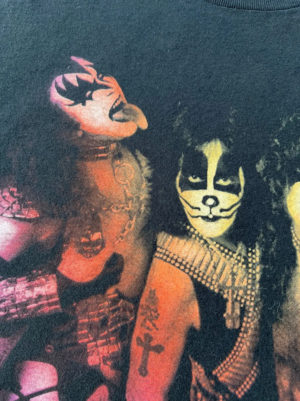 خمر 1996 قبلة هم العودة على قيد الحياة في جميع أنحاء العالم 96 97 تي شيرت أسود Sz XL