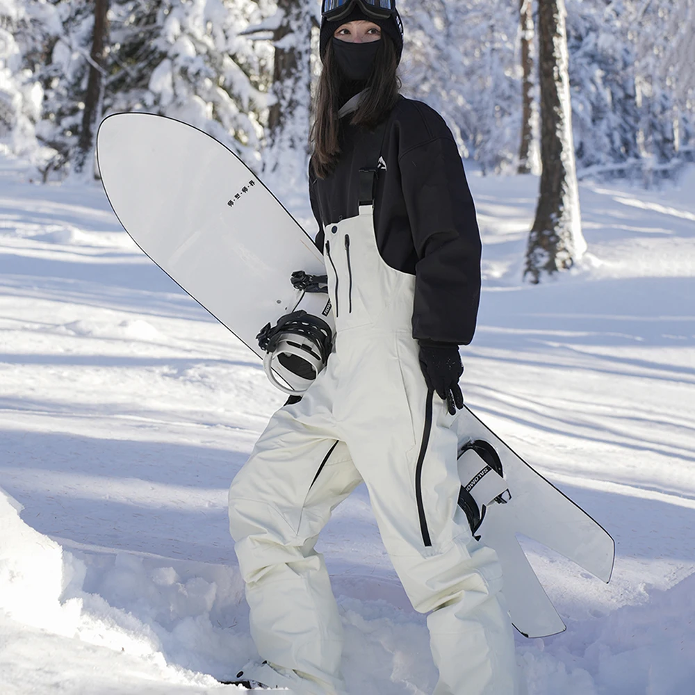 Outdoor Mountain Snow Pants Women Snowboard Jumpsuits Winter 3L Waterproof Female Trousers Man Motorcycle Skiing Sport Overalls