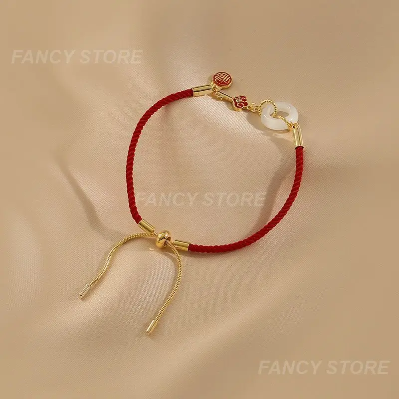 New Year Versatile Trend Fashion Trends 2023 Bracelet Hand Skewers Bright Color Full Color Chinese New Year Hand Woven Bracelet