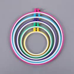 1PC Embroidery Hoops 12-27cm Round Cross Stitch Rack Plastic Embroidery Hoop Frame Rings for DIY Cross Stitch Sewing Craft Tools