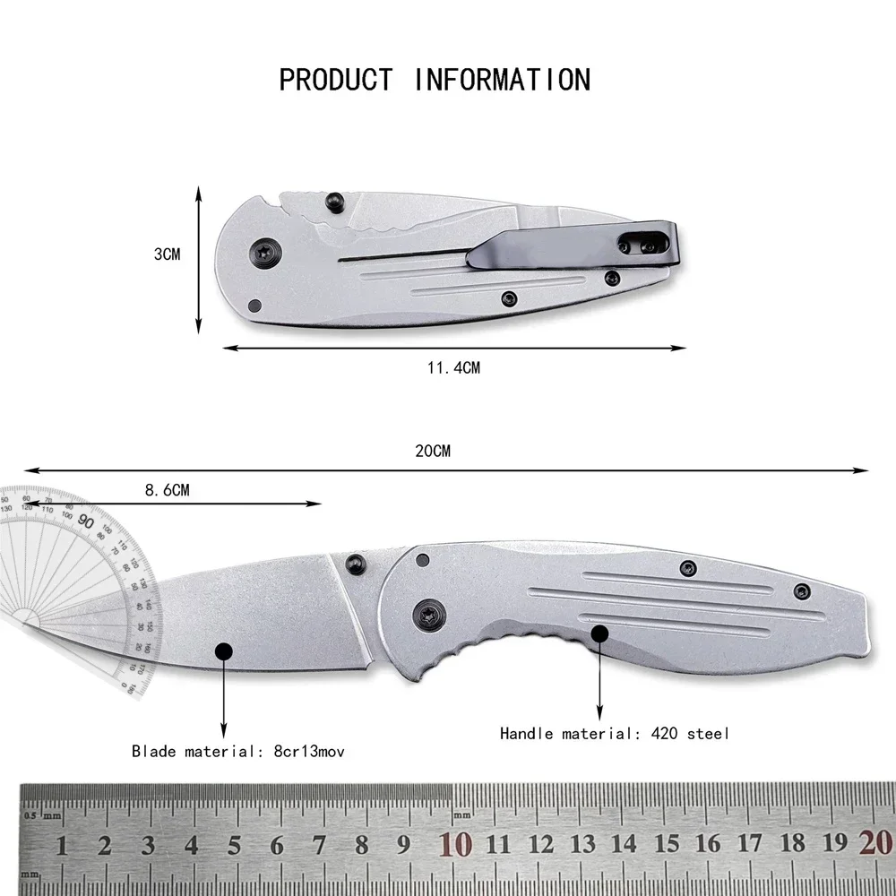 8cr13mov steel blade outdoor tactical military hunting knife multi-purpose EDC pocket practical pocket knife men's gift