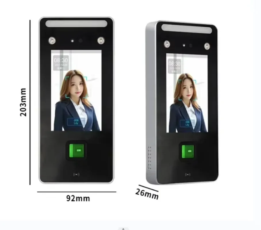 YYHC Fast Speed Dynamic Facial Recognition Access Control System With Fingerprint Time Attendance Terminal