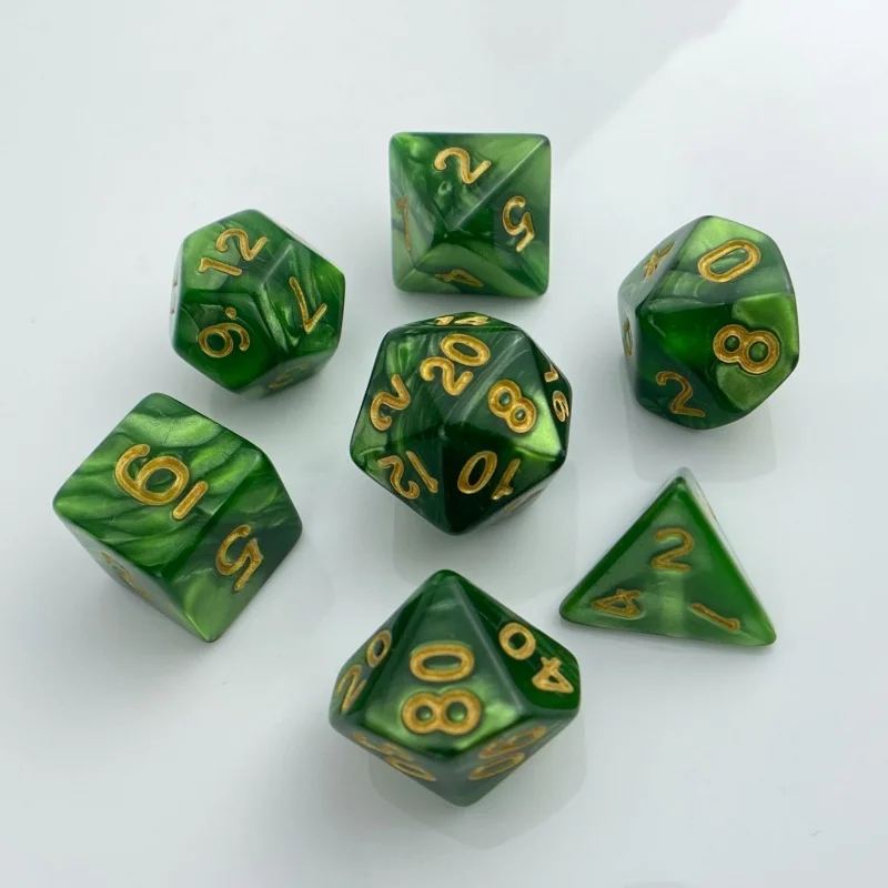 DND Dice Set Board Games Dice Polyhedral Dice Set Amazing Colors Universe Effect For DND Board Game Accessories