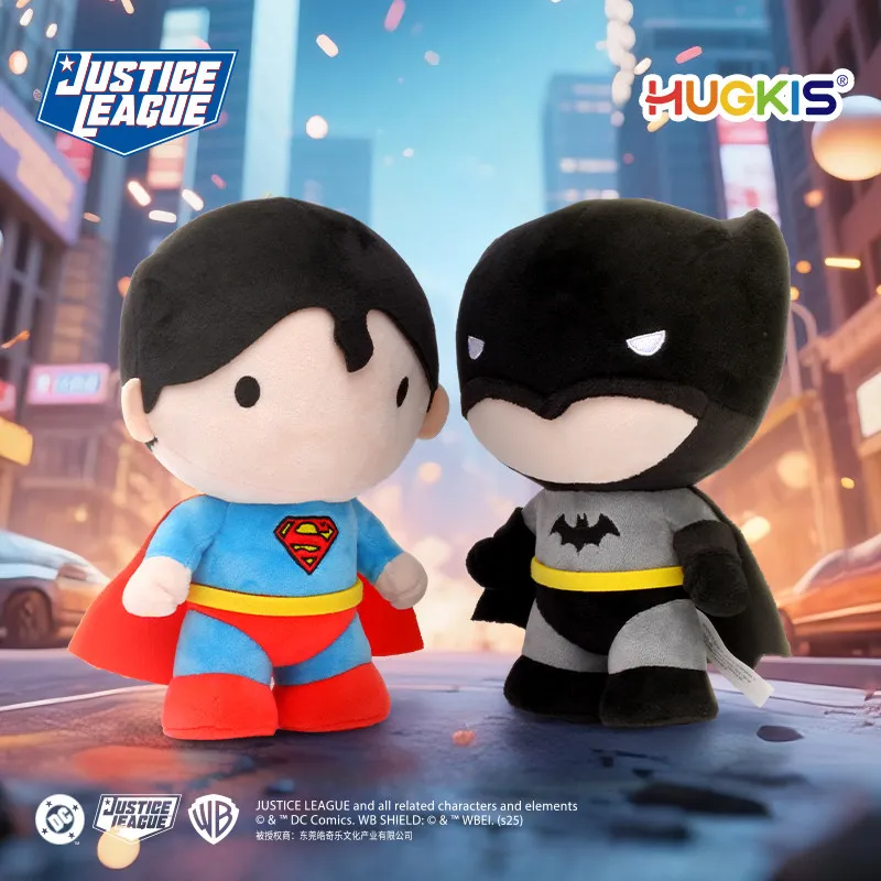 Muñeco de Peluche de Superman de la Liga de la Justicia, Muñeco de Peluche de Batman, Juguete de Regalo para Niños, Muñecos de Peluche de Héroes Clásicos de DC Comics, 20 cm