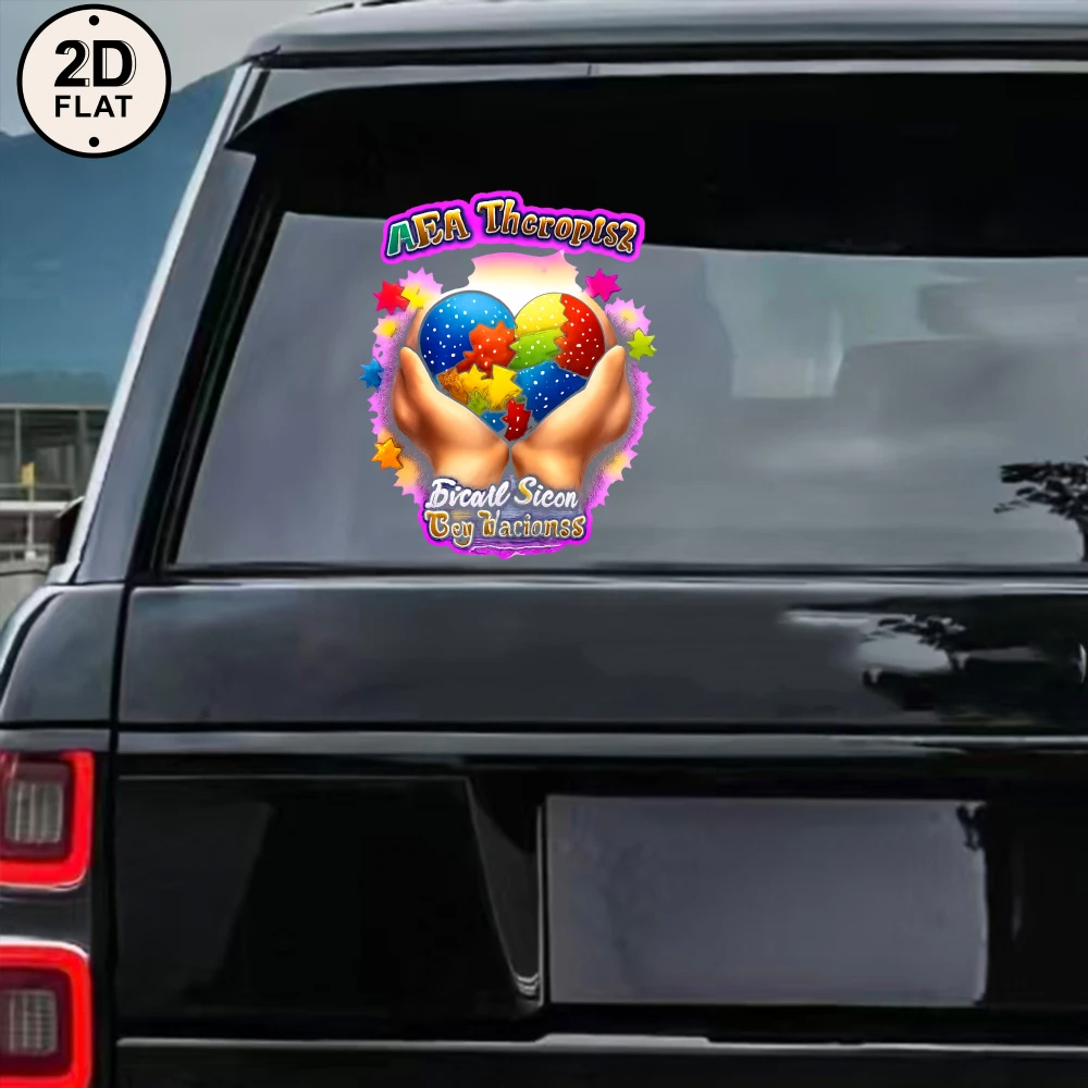 Car Stickers And Decals, Vinyl Decals, Colorful Hands Holding Balls, Automotive Decals, Funny Bumper Stickers(1pc)