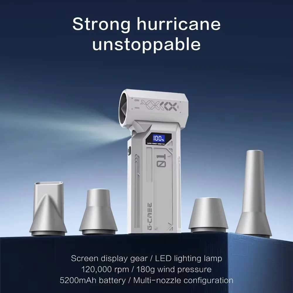 

MOBIDEA электрическая тряпка со сжатым воздухом перезаряжаемый мини-турбовентилятор бесщеточный двигатель для очистки автомобиля/ПК/пыли