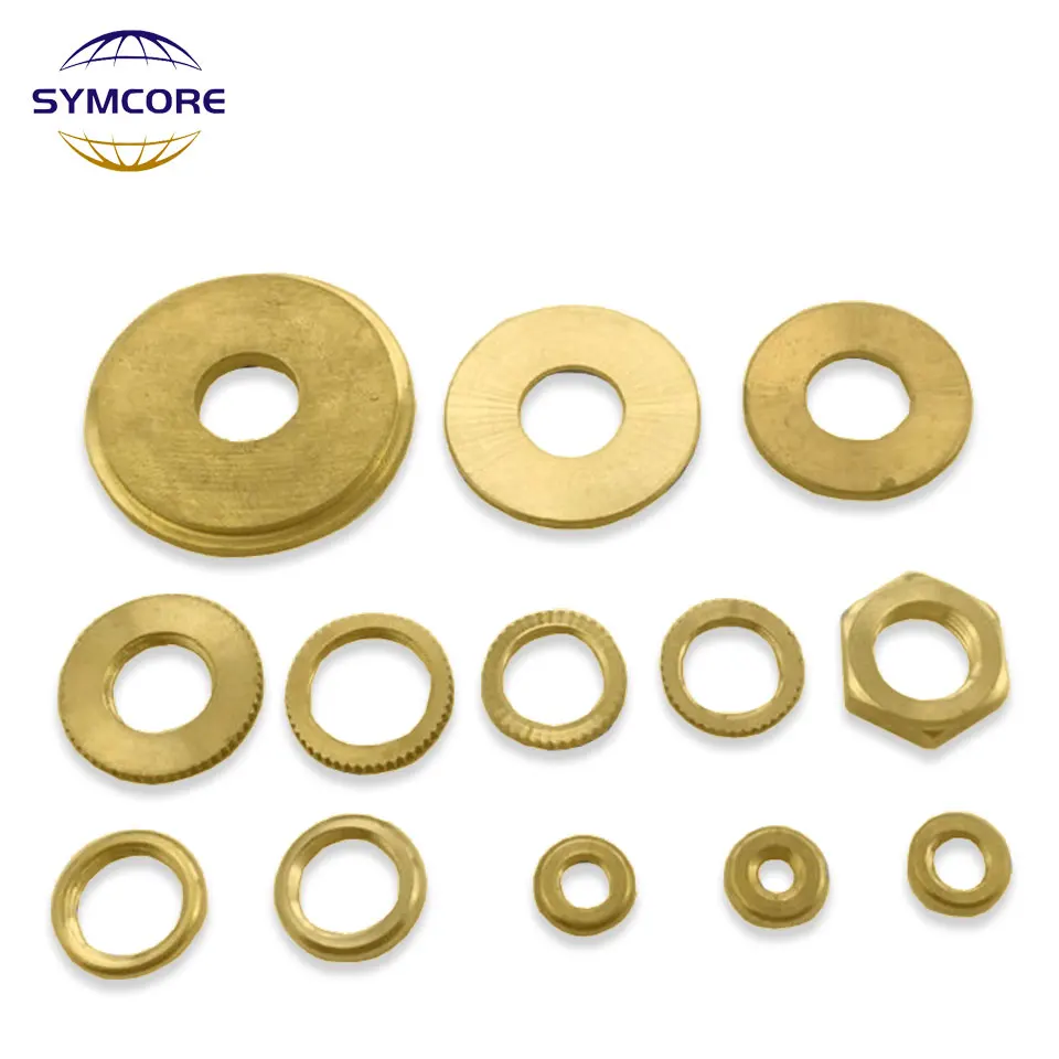 Hexagonal Pure Brass Porca Circular, Junta Feminina, M4, M5, M6, M10, M12, Porca Fixa, Conectando Iluminação, DIY, 5pcs