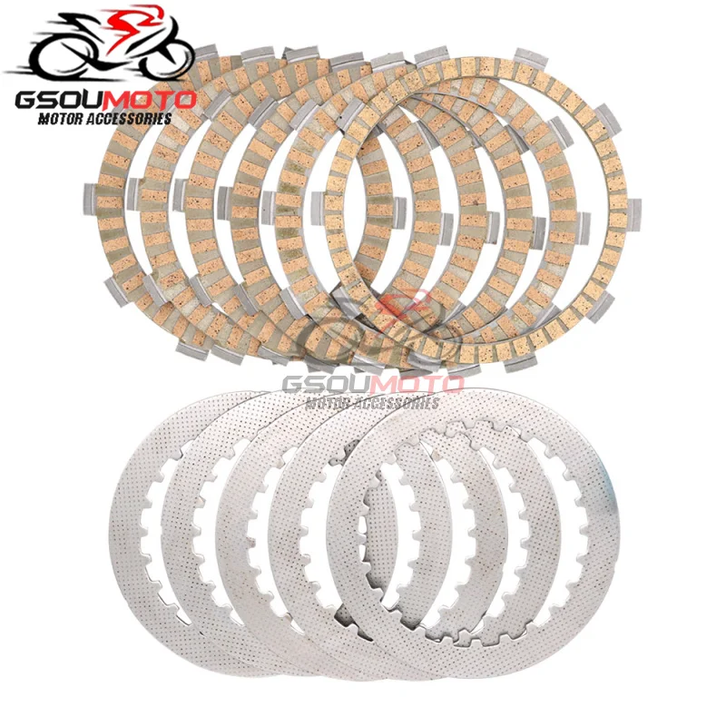 Motorcycle Parts Engine Clutch Friction Plates & Steel Plate Disc Kits For HONDA Steed 400 VLX 400 Steed 600 NT400 Bros 400 CBR4