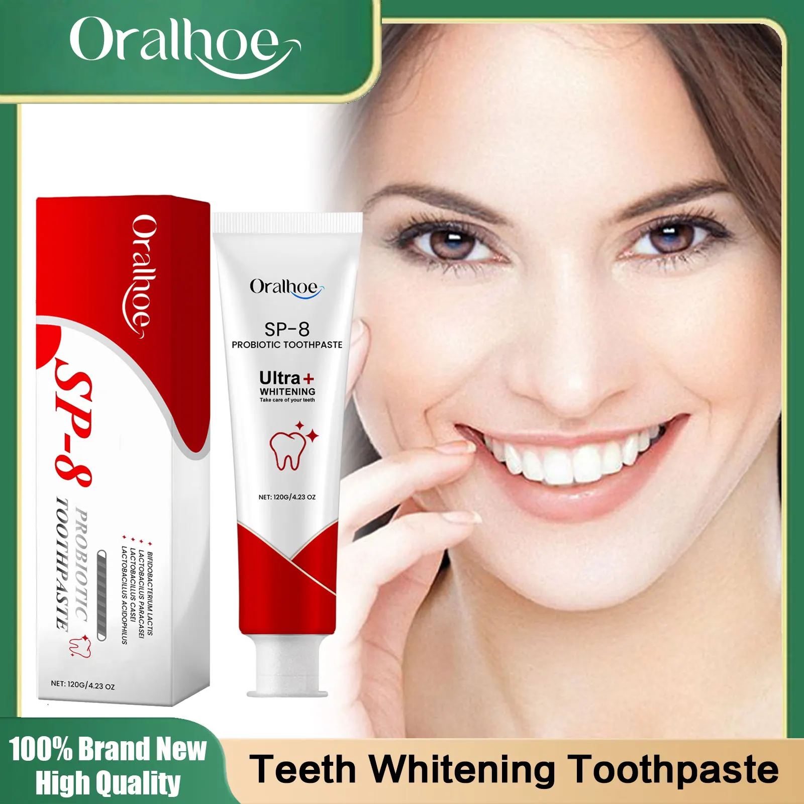 

SP8 Пробиотическая зубная паста, отбеливающая зубной налет, средство для удаления зубного камня, мятная свежая полость рта, улучшение неприятного запаха изо рта, зубная паста против карриеса