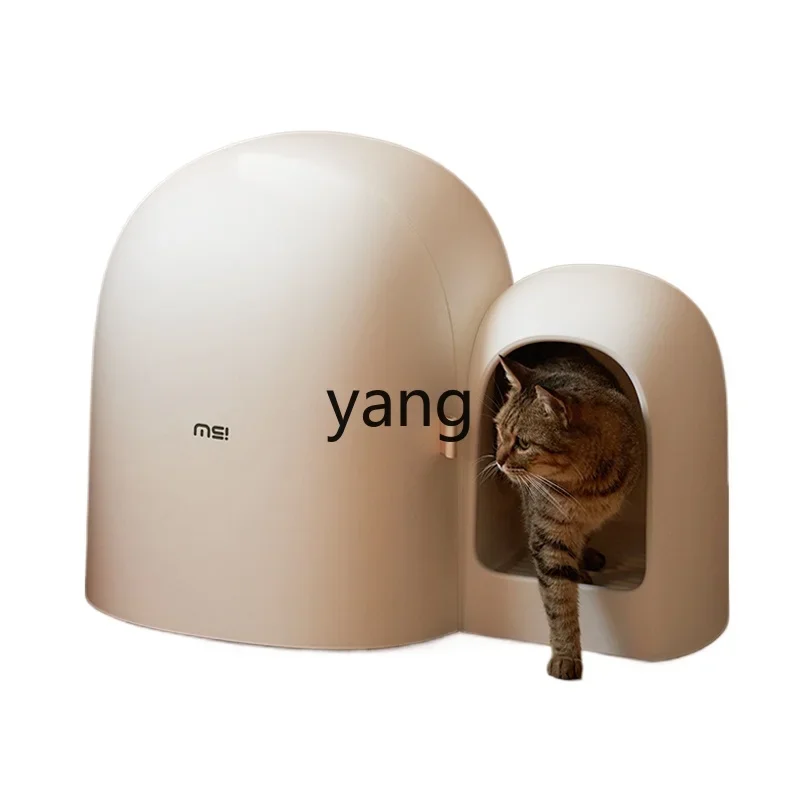 Lmm fully enclosed oversized small big cat toilet corridor type deodorant and splash-proof sand table