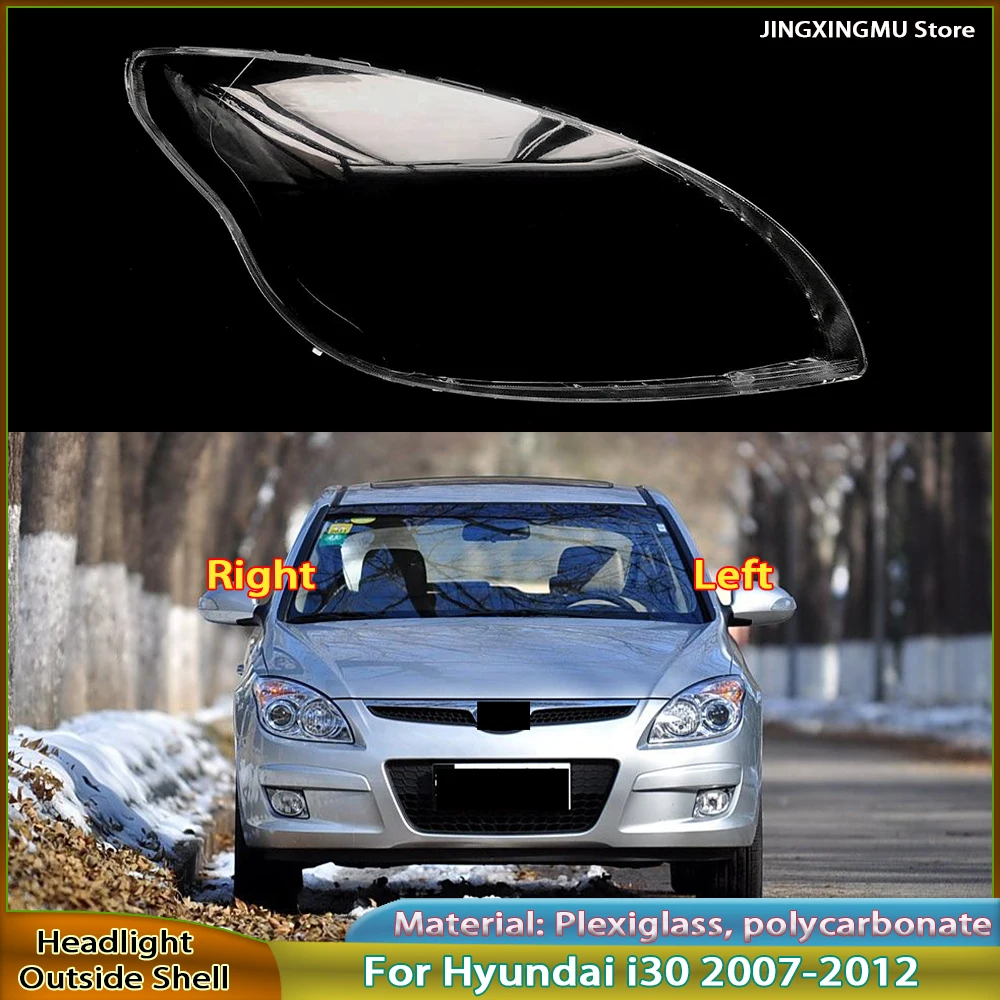 

Headlight Mask Lampshade Lamp Shell Replace Original Lens For Hyundai i30 2007 2008 2009 2010 2011 Transparent Headlamp Cover
