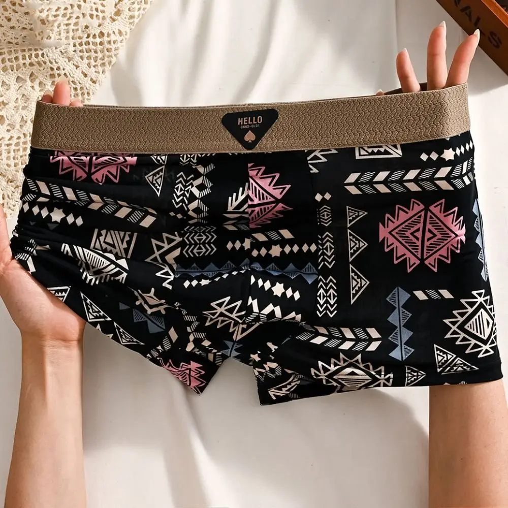 5 قطعة تنفس حجم كبير الرجال سراويل داخلية للرجال منتصف الخصر سلس الملابس الداخلية للرجل مطاطا الملابس الداخلية السراويل السروال الذكور