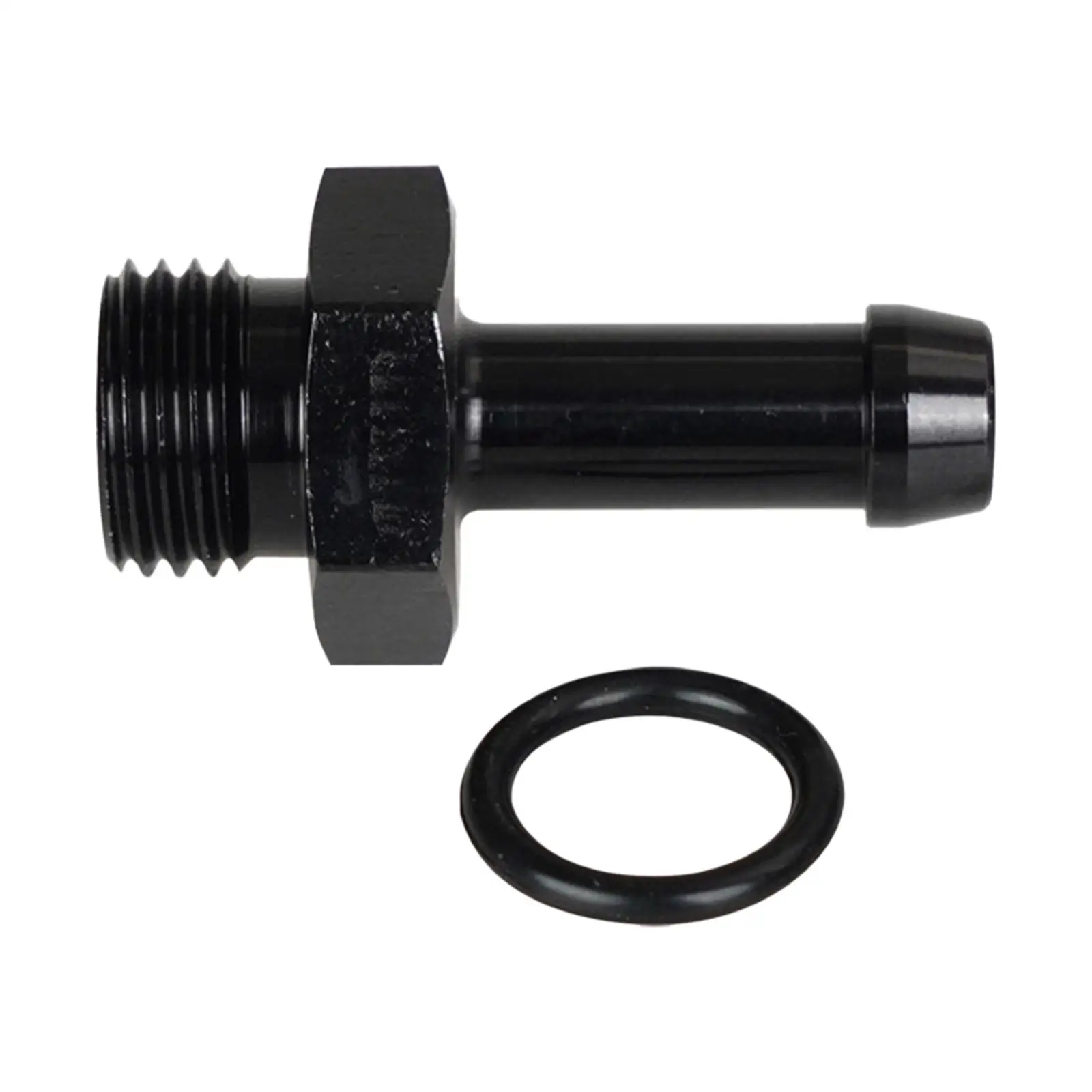 6AN Male Flare to 5/16 Hose Barb Straight Fitting Directly Replace Black