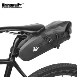 Rhinowalk Bicycle Saddle Bag Waterproof 1.5L/2.5L/4L Bike Foldable Tail Rear Bag Cycling Tail Trunk Pannier Pack Storage Luggage