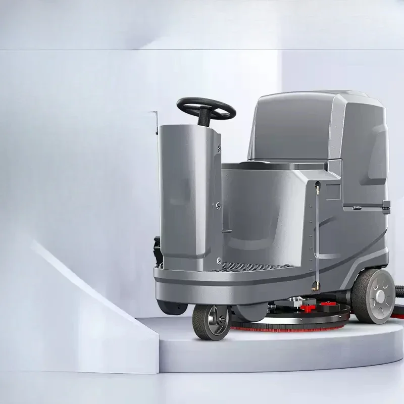 Washing machine Commercial industrial drive-on sweeper Electric cleaning of inter-factory property warehouse