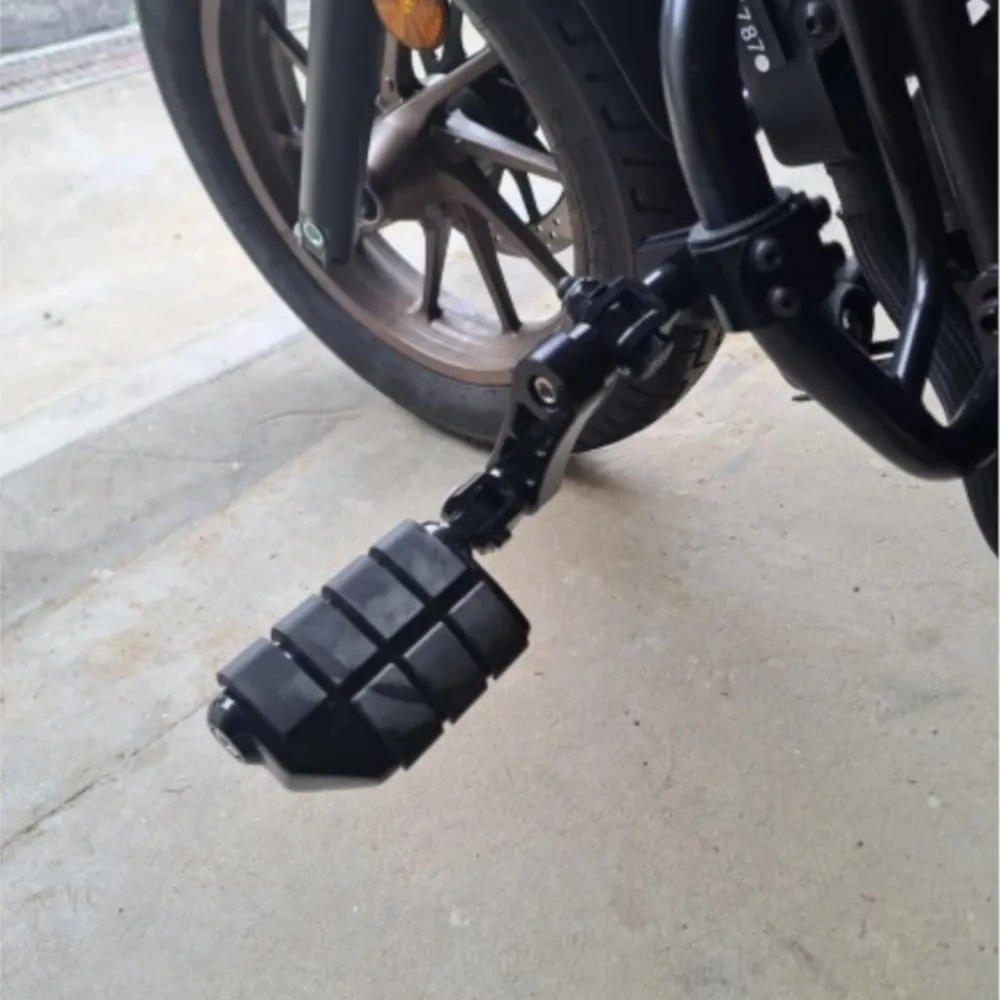 

For Touring Softail Motorcycle 360° Passenger Footpegs Mount Kit Highway Pegs Male Mount Clamp Support Extensions Bracket