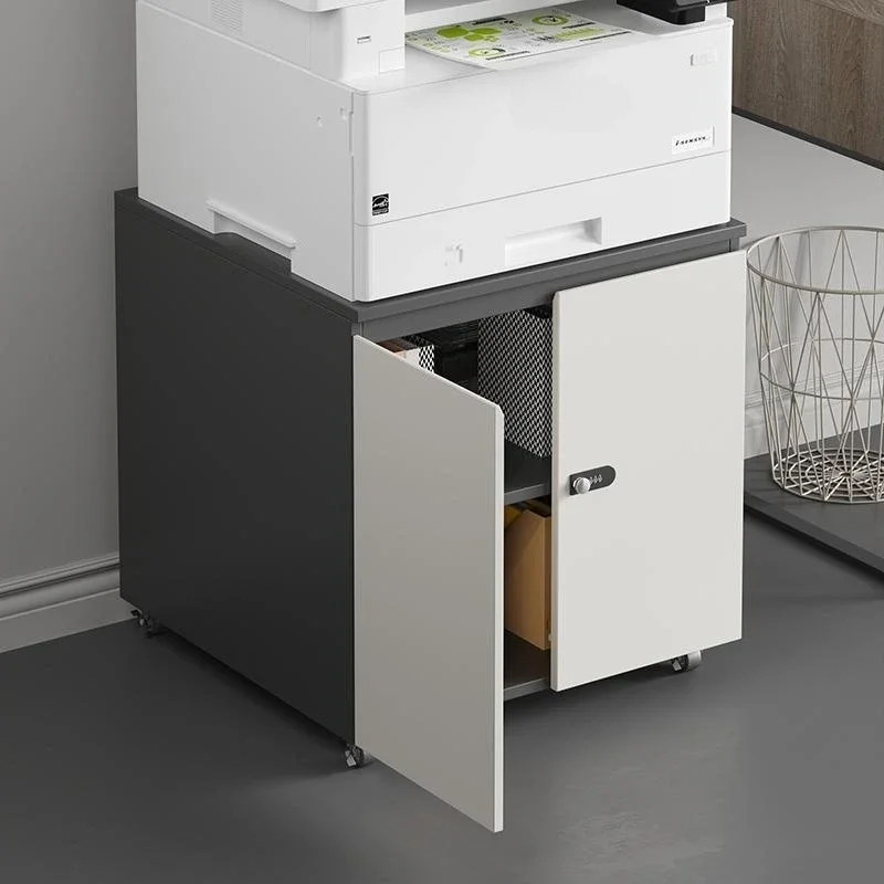 factory direct printer cabinet wooden A3 copy mobile base cabinet storage file cabinet