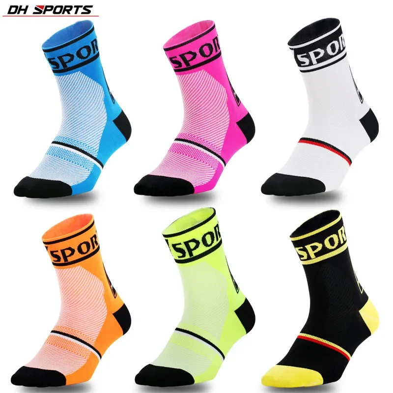 Professional Cycling Socks MTB Flash Design Men Women Bike Socks Breathable Running Racing Socks Road Sock