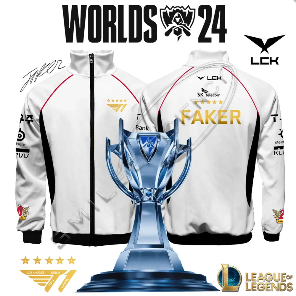 T1 E-sports Club Champion Five-Star Limited Team Uniform Jacket Faker Fans Support Fashion Jacket League Of Legends Men Clothing