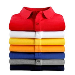 Men's slim fit short sleeved polo shirt, single color lapel embroidery, golf sport, high-end top business casual streetwear, sum