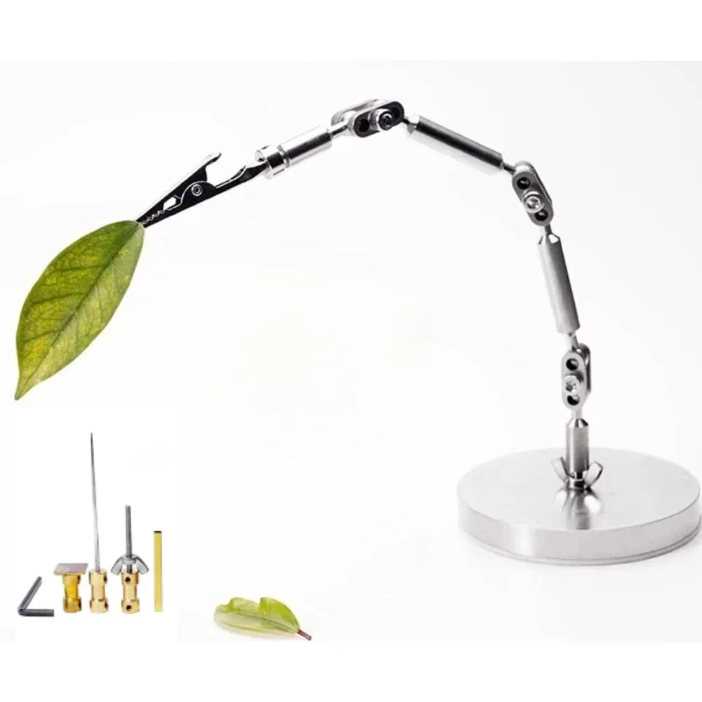 Stop Motion Animation Stand Stainless Steel Articulated Armature Puppet Prop Shooting All-Metal Fixture with 5pcs Head