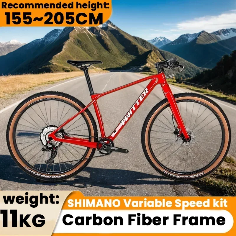 27.5/29inch hydraulic disc brakes 12speed high scale carbon fiber mountain bike inner cables variable speed off-road MTB bicycle