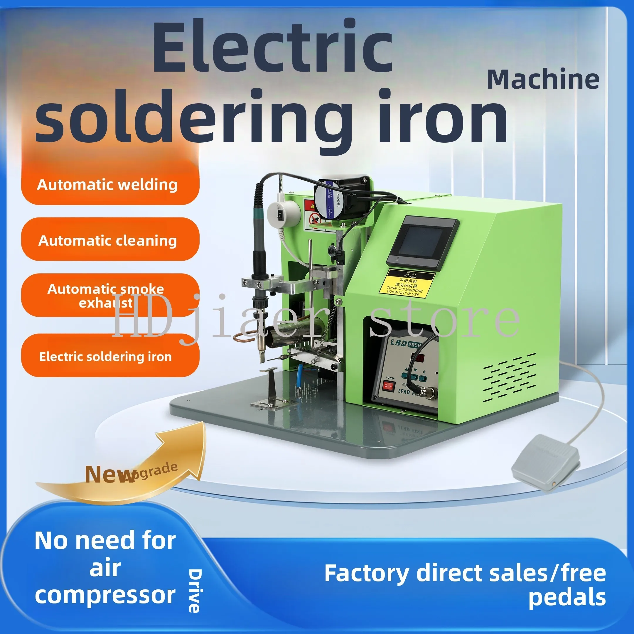 

Semi-Automatic Electric Soldering Machine: Foot Pedal for USB Cables/PCBs/Aviation Plugs - Welding Equipment