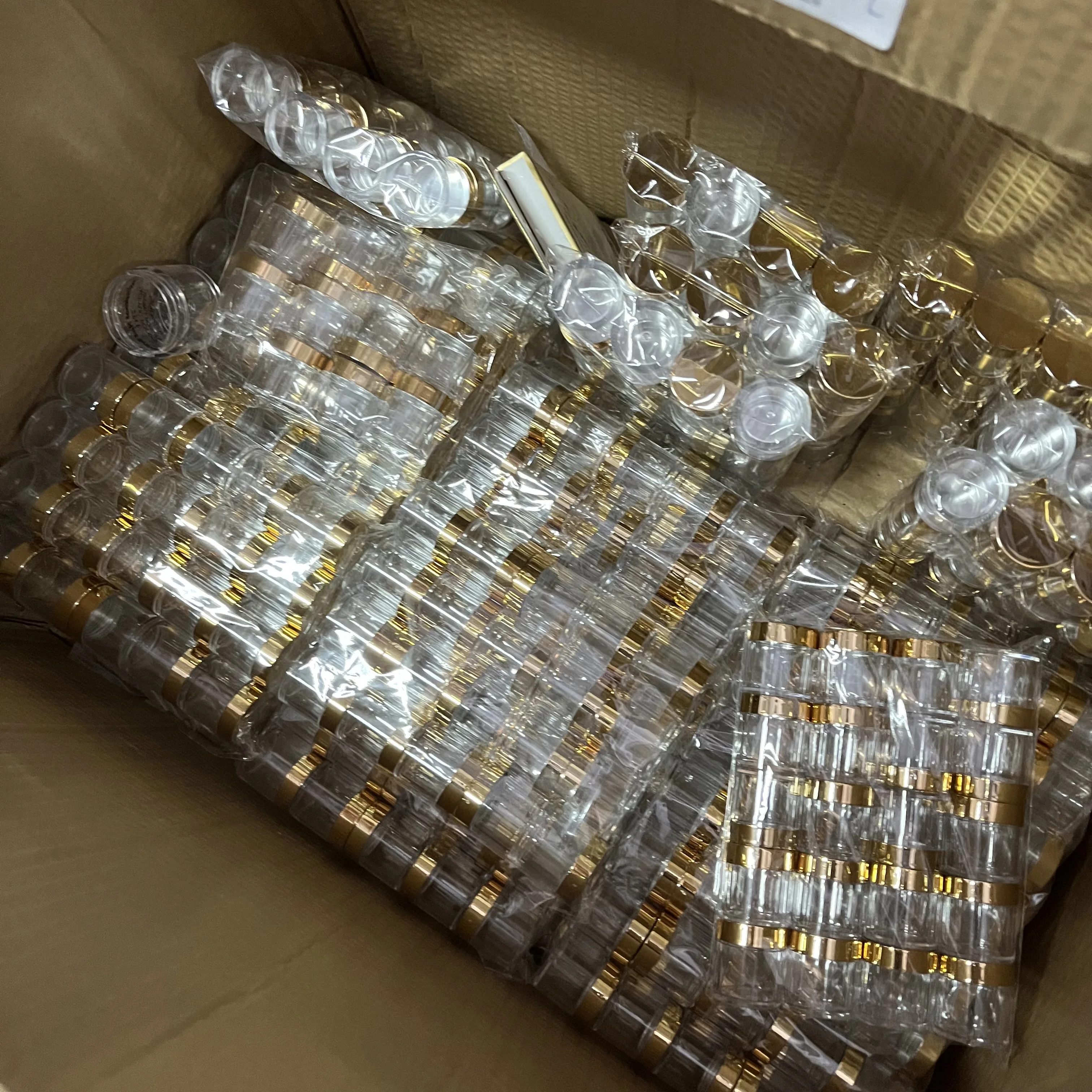 10/20/50/100pcs bottiglie riutilizzabili barattolo di plastica trasparente con coperchio in plastica contenitori cosmetici vuoti bottiglia da viaggio per trucco 10G/1OZ/2OZ