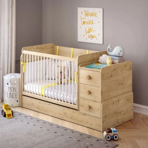 

Baby Fences Indoor Playpen Kids Mocha Growing Baby Bed Fence