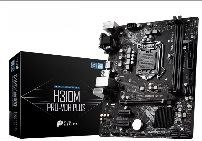 Новые в штучной упаковке для MSI H310M PRO-VDH PLUS поддерживает процессор 8-го 9-го поколения.