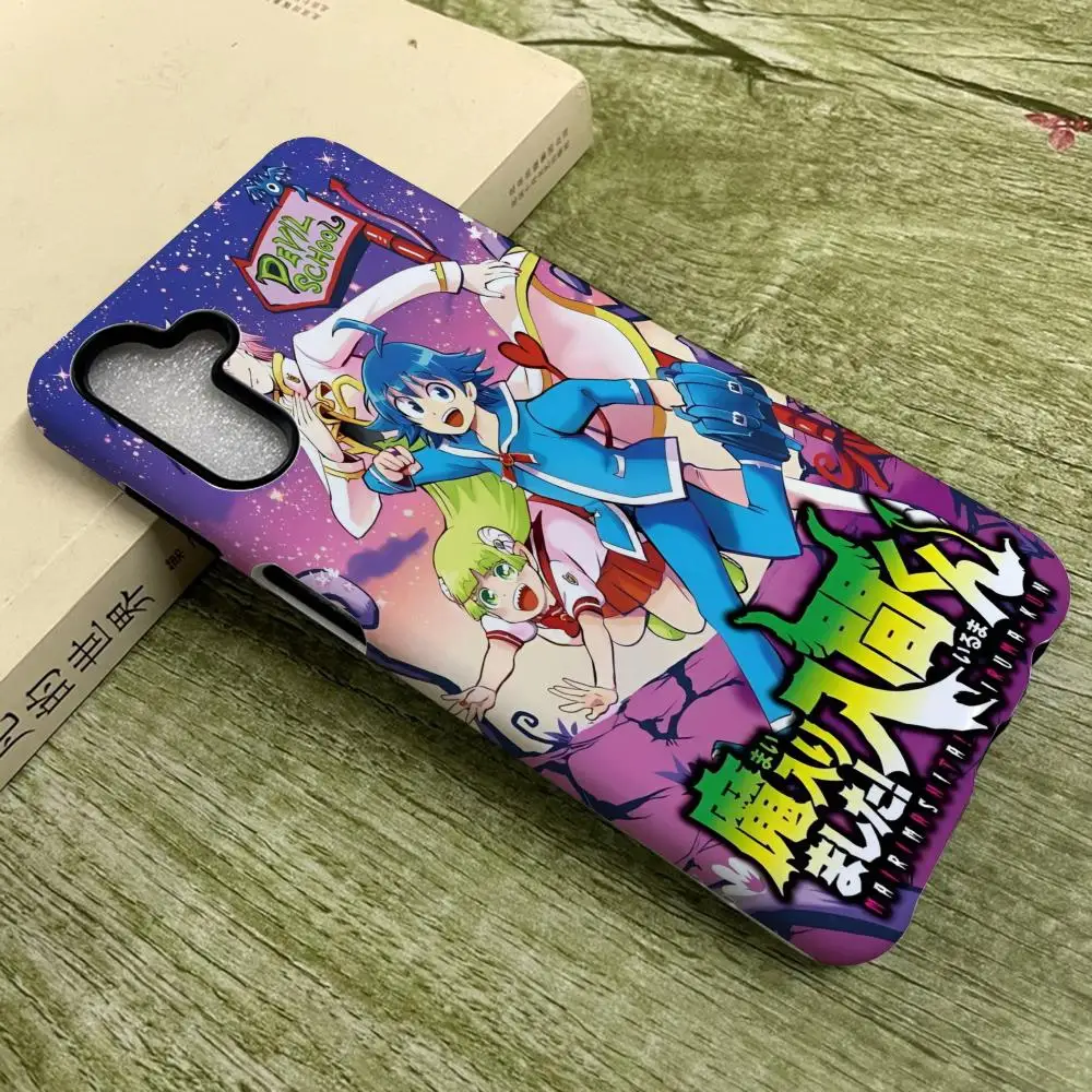 

D-Demon School Iruma Phone Case for SamsungS25 Film Shell GalaxyS24Ultra 23plus S22 21 A56 36 26 16 Luxury Double layer Cover