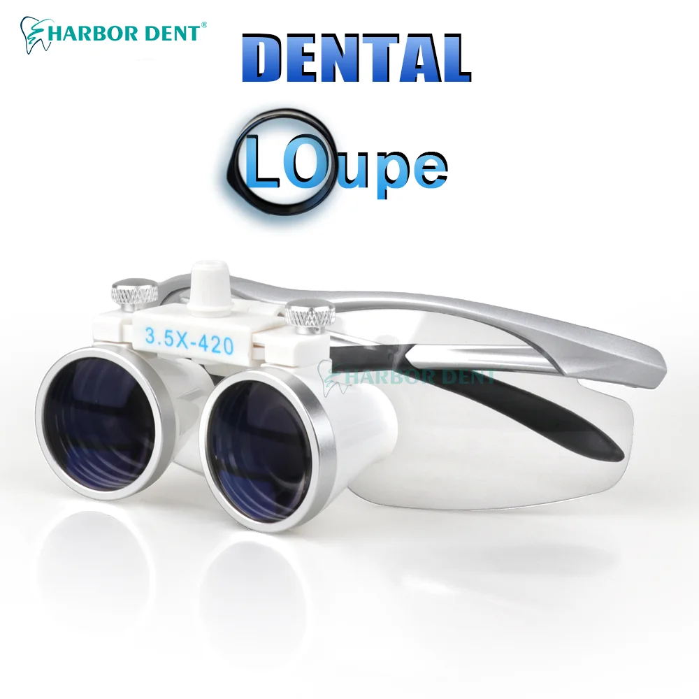 2.5x/3.5x lente d'ingrandimento dentale occhiali ottici ultraleggeri Lab Medical lente d'ingrandimento binoculare regolabile da 320-420mm per chirurgia dentale