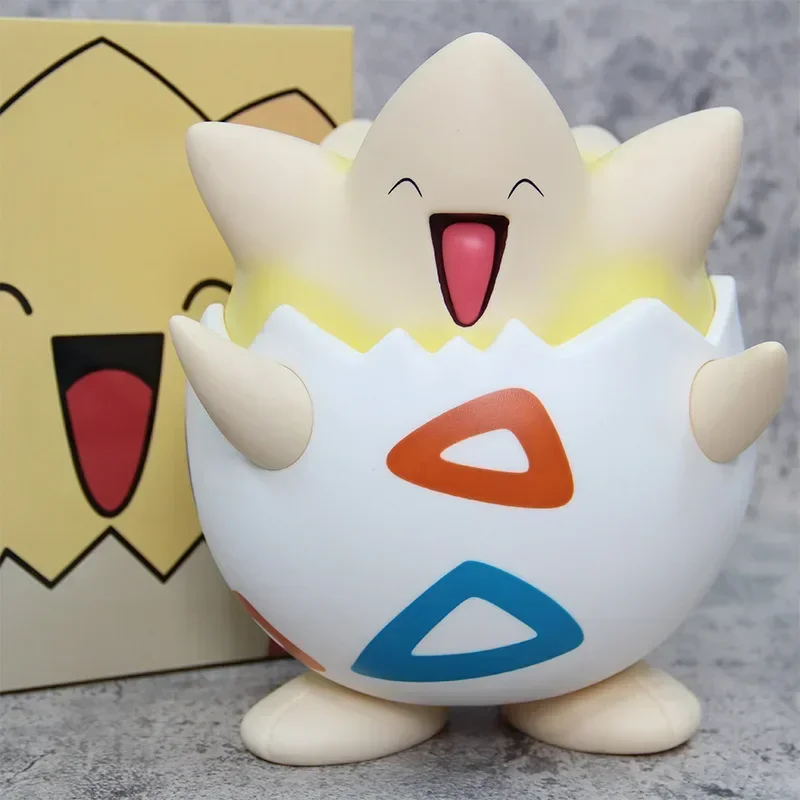 Pokemon Anime Figure 25cm Togepi Kawaii Manga Doll Statue Handmade Ornaments Pvc Peripheral Desktop Collectible Model Gift Toy