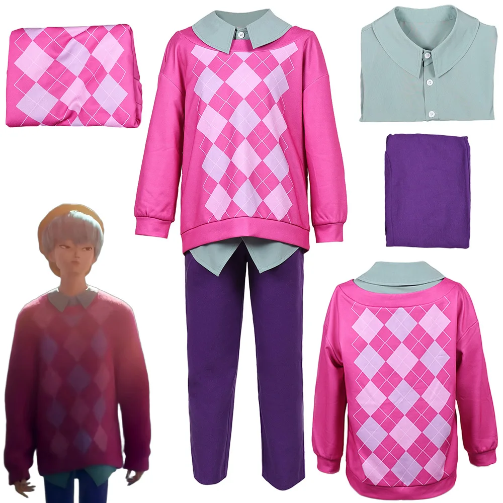 

Маскировка Demon Hunter of KPop Baby Косплей Поющие костюмы для мальчиков 2025 Костюм из фильма От 6 до 14 лет Необычная праздничная одежда для ролевых игр