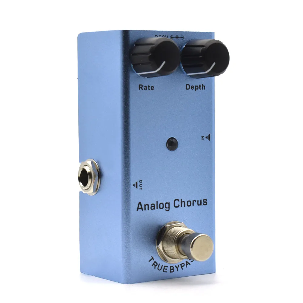 Electric Guitar Analog Chorus Pedal Rate/Depth Knob Effect Pedal Mini Single Type DC 9V True Bypass