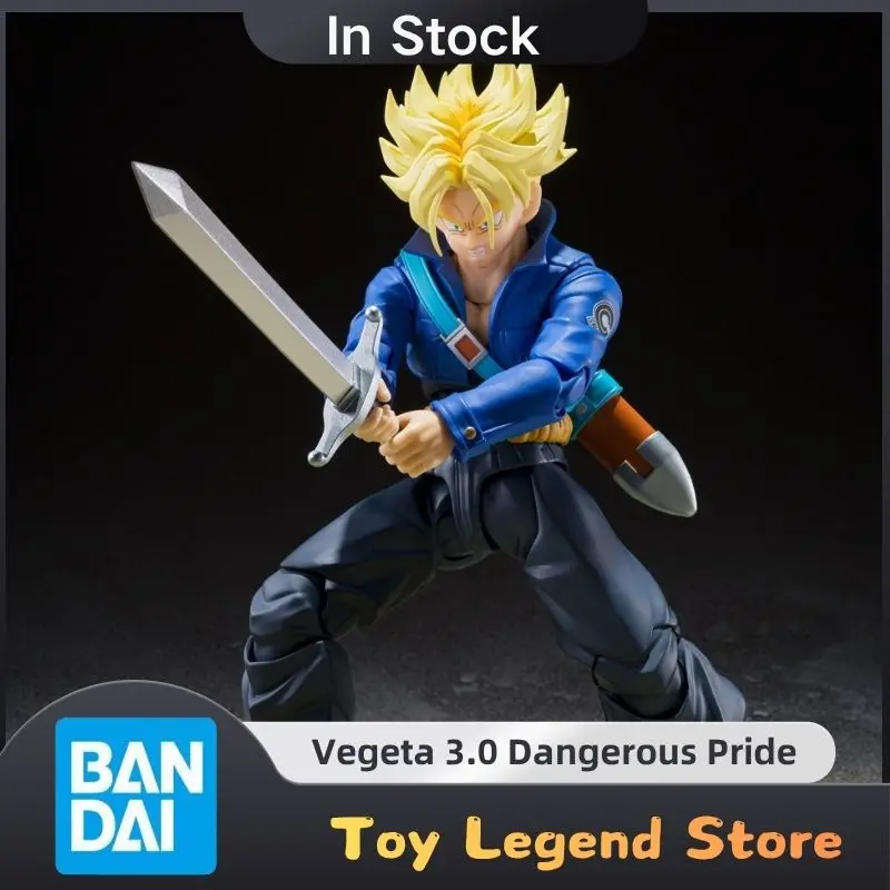 

In Stock Dragon Ball Z BANDAI Original SHF Super Saiyan Trunks The Boy From The Future Action Figure Collection Gift