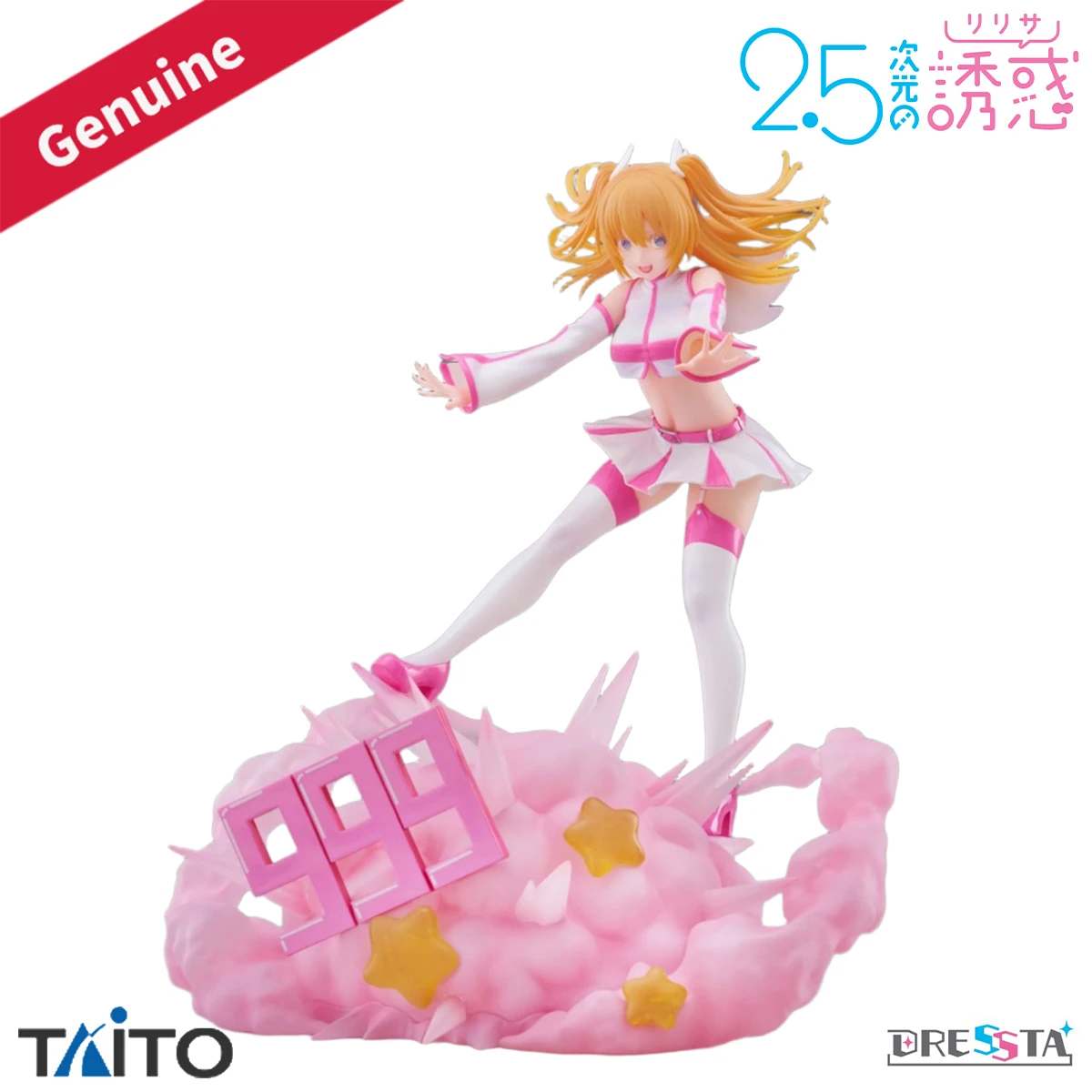 

Оригинальная предварительно окрашенная фигурка Taito Dressta 2,5-jigen No Yuuwaku Amano Ririsa Liliel W = 180 мм L = 180 мм H = 10 мм, фигурка аниме-модели