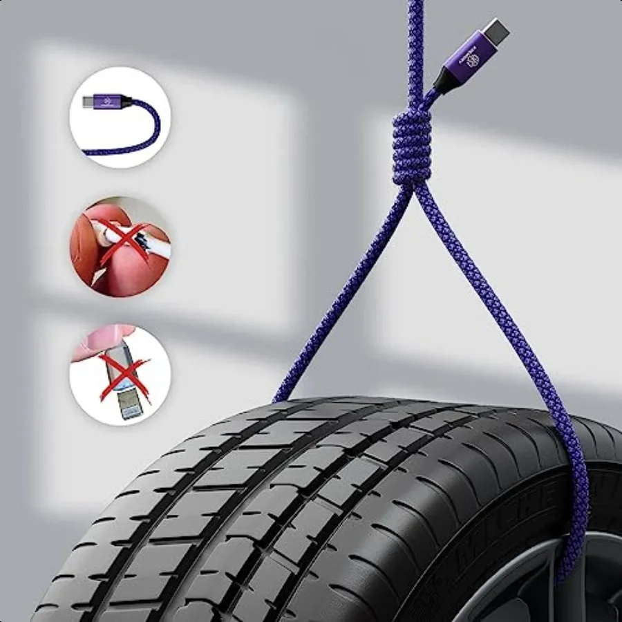 USB نوع C كابل 5 حزمة 10ft USB A إلى نوع C كابل 10 أقدام اضافية طويلة شحن سريع نوع C الحبل شاحن الهاتف لسامسونج غالاكسي