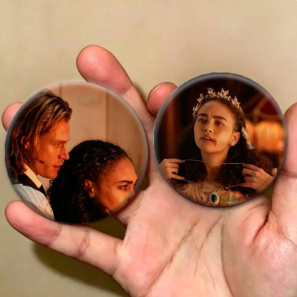 Retro Gothic Interview with the V-Vampire Film   Badges Creative Tinplate Button PinsBrooch Badge Clothes Backpack