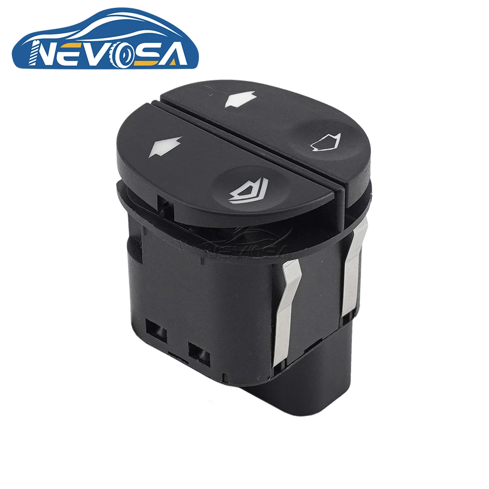 NEVOSA 6S6T15529AB For Ford Fiesta Fusion KA Puma Transit Connect Electric Control Window Switch Lifter Button Car Green Lights