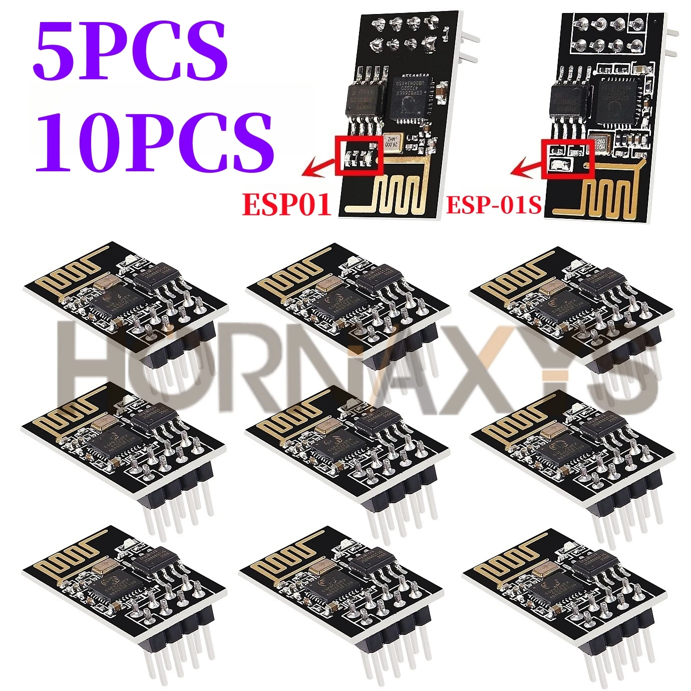 5/10pcs ESP01/ ESP-01S Programmer Adapter Serial High Speed ESP8266 CH340G USB To ESP8266 Serial Wireless Wifi Developent Board