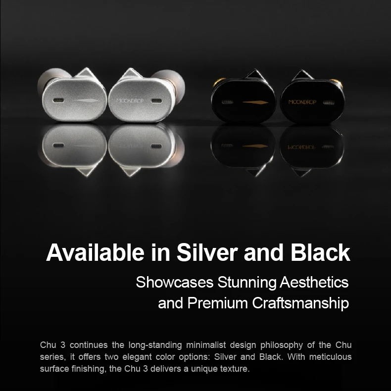 Moondrop CHU III / CHU 3 Earphone Dynamic Driver HiFi IEM Music In-ear Wired Earbud with 0.78-2Pin Cable