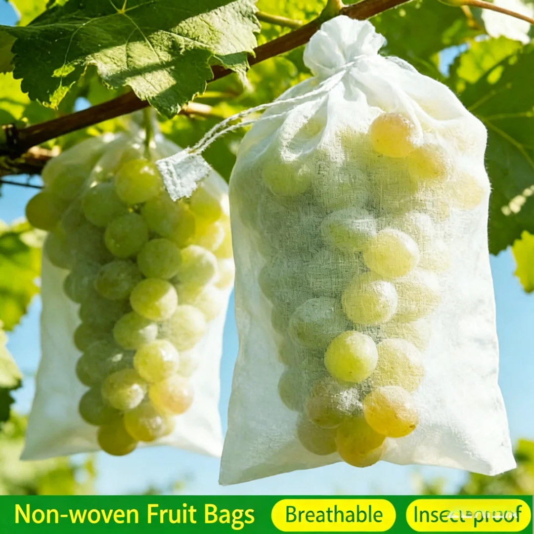50/100 Fruit Protection Bags Anti-Bird Garden Netting Bags Strawberry Grapes Mesh Bag Plante Vegetable Netting Cover Garden Tool