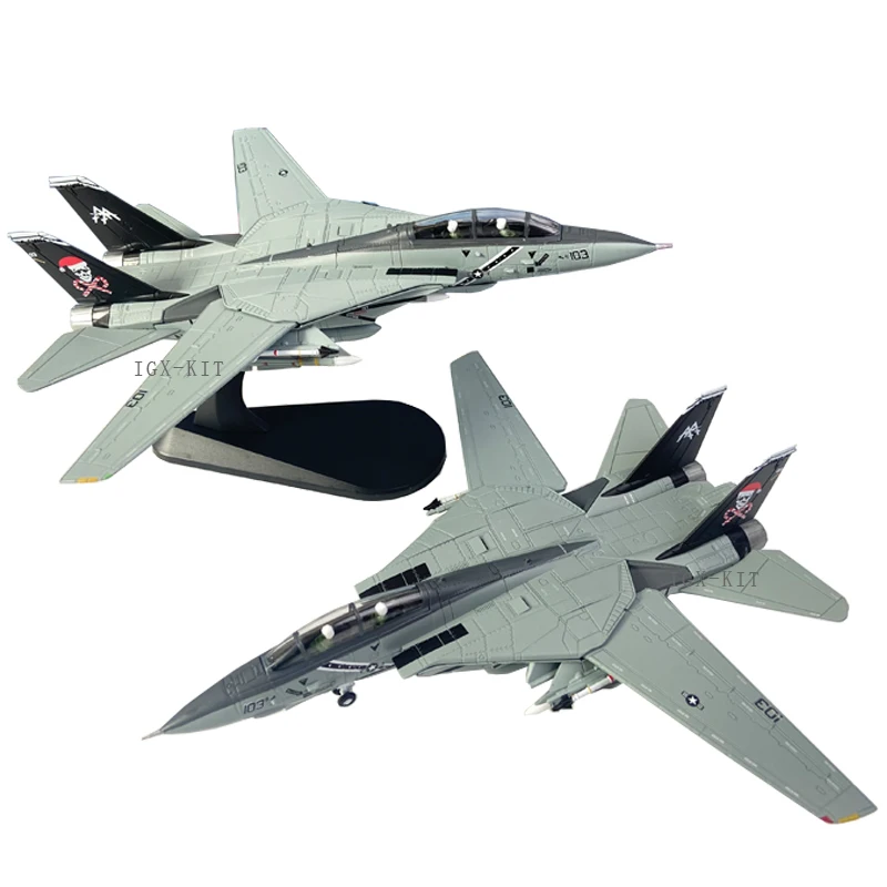 

1/100 Scale US Navy Grumman F14 F-14D Jolly Rogers VF-103 Fighter Aircraft Metal Toy Diecast Plane Model for Collection or Gift