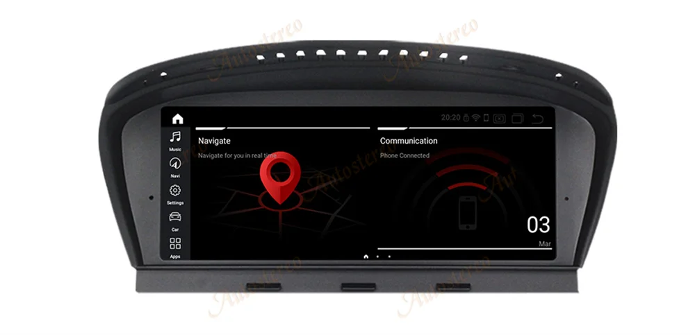 8.8 Inch Wireless CarPlay Android Auto Car Multimedia Radio For BMW 5/3 Series E