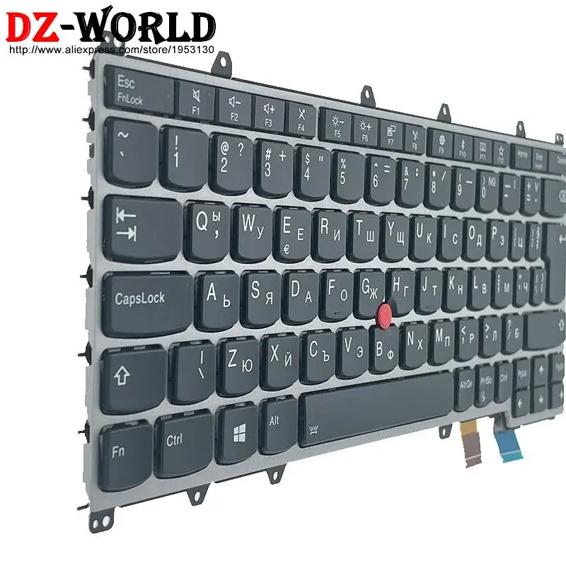 New/Orig DK IT SE FI NL NDC TR NO UK PT BR EE BG JP Silver Backlit Keyboard For Lenovo Thinkpad X380 S1 Yoga 370 260 4th Laptop